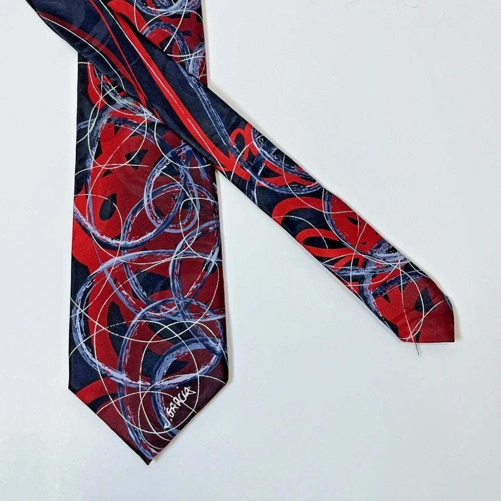 J Garcia Mens Happy Birthday Watercolor Collection Artist Proof 9 Silk Tie